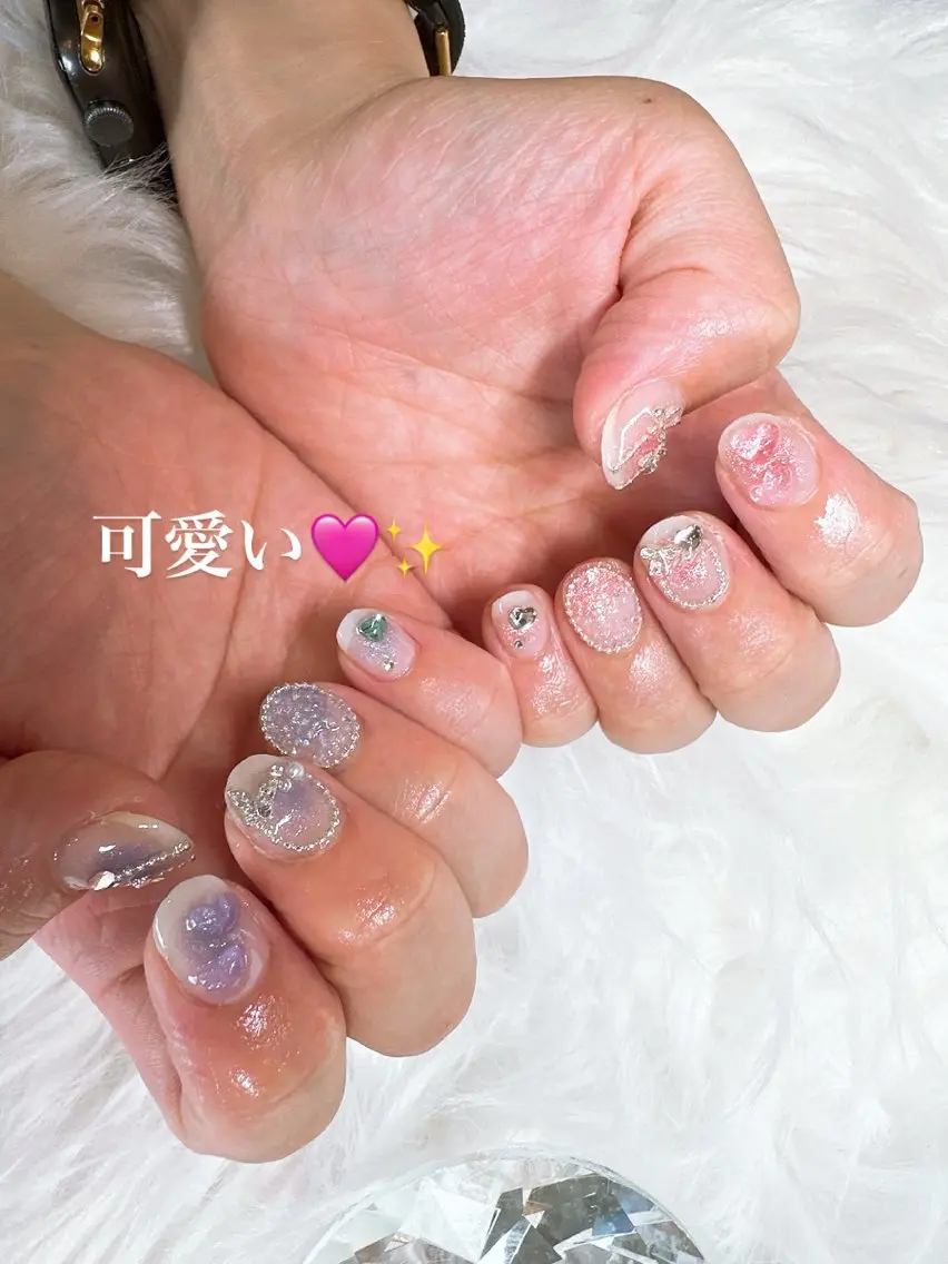 ネイル 持ち込み ショートネイル nail salon OnRのネイルデザイン