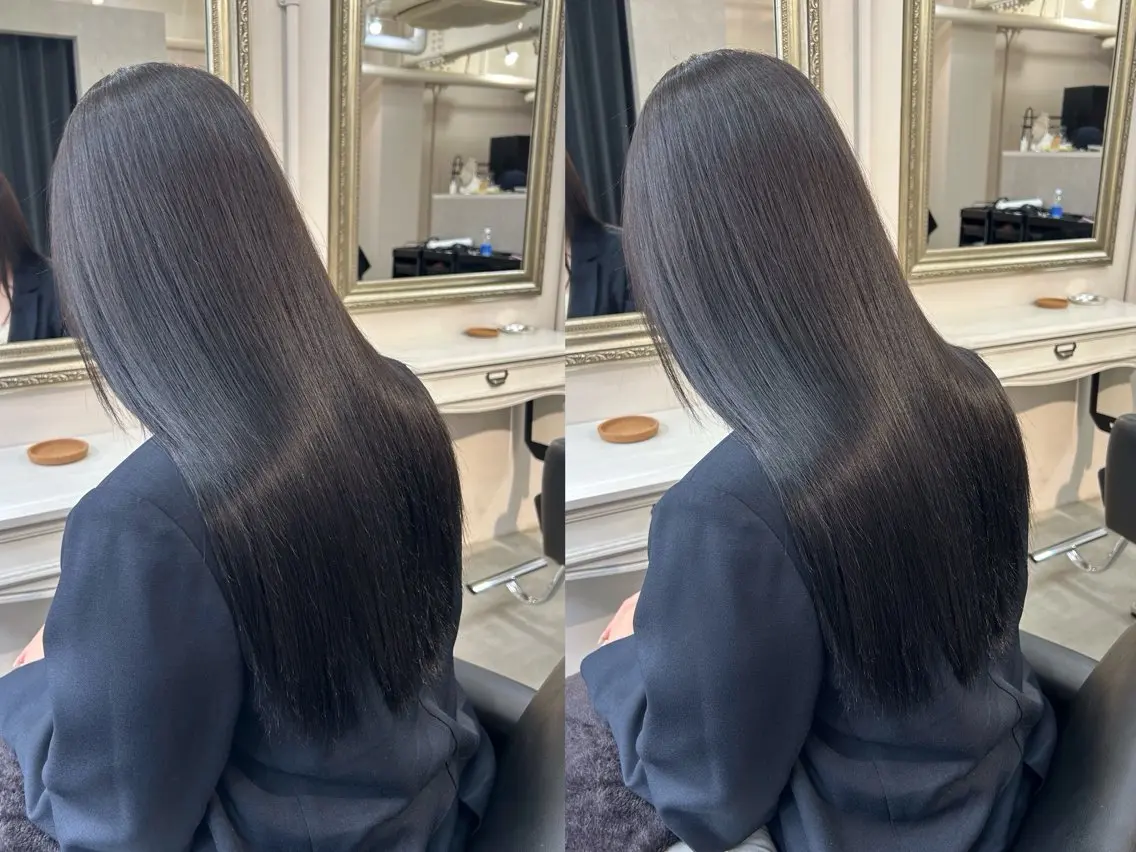 【最高級艶髪✨】カット+髪質改善ストレート+トリートメントの写真