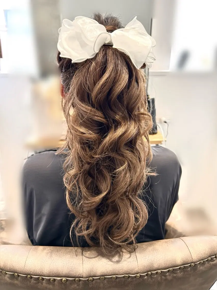 ロング エクステ ロング 若井 春実のヘアスタイル