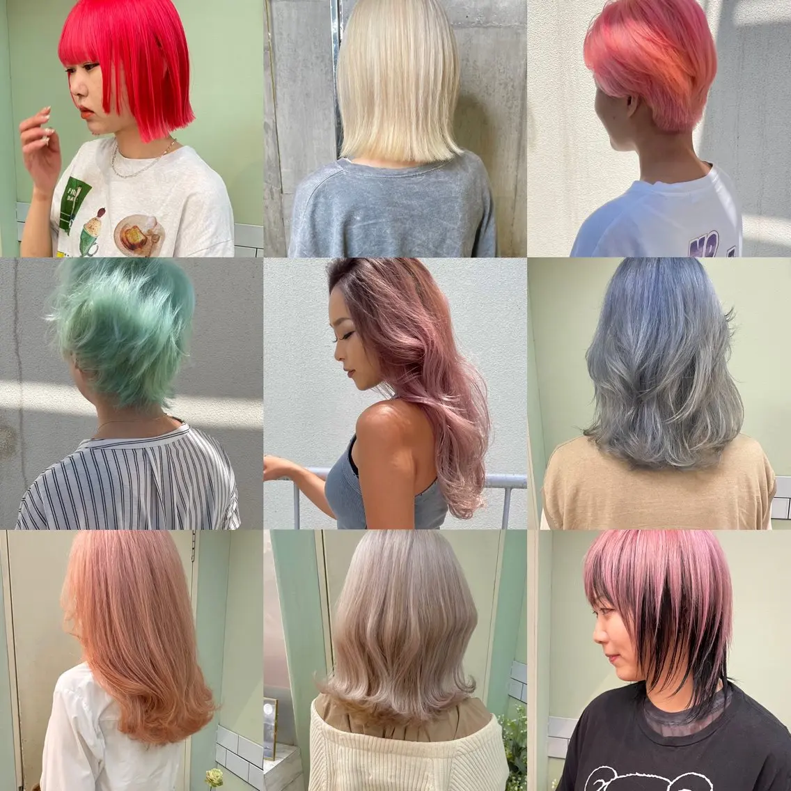 ミディアム カラー ブリーチ 田室 和幸のヘアスタイル