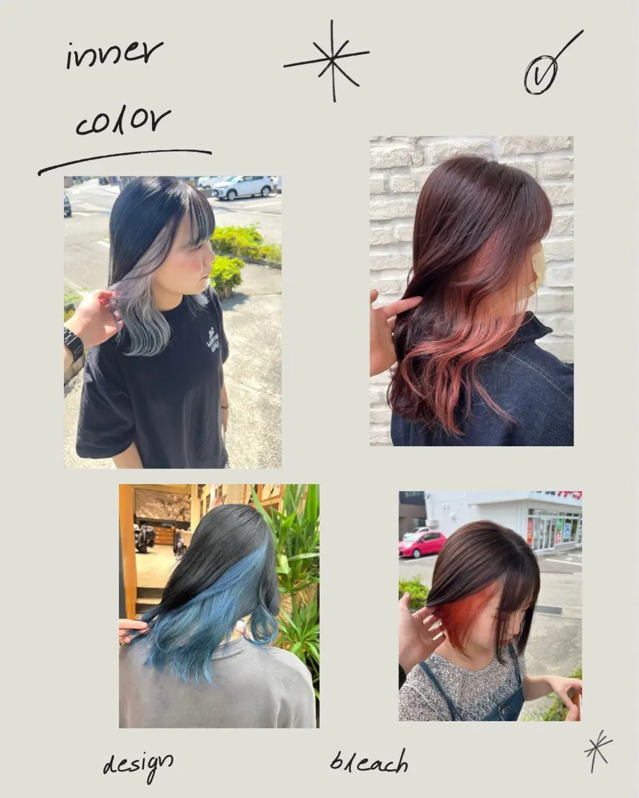 セミロング カラー カット ヘアカラー 池本 勇大のヘアスタイル