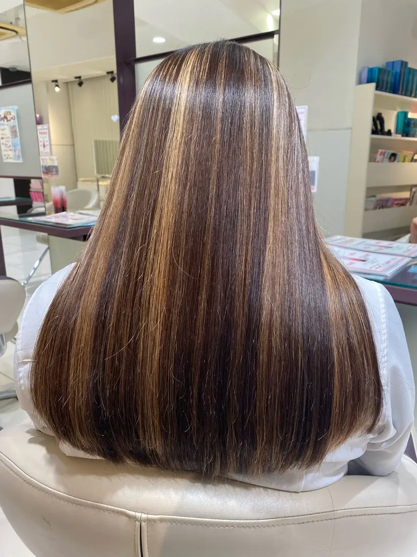 ロング カラー カット トリートメント Aujuaソムリエ ❤️‍🔥今吉 晃太のヘアスタイル