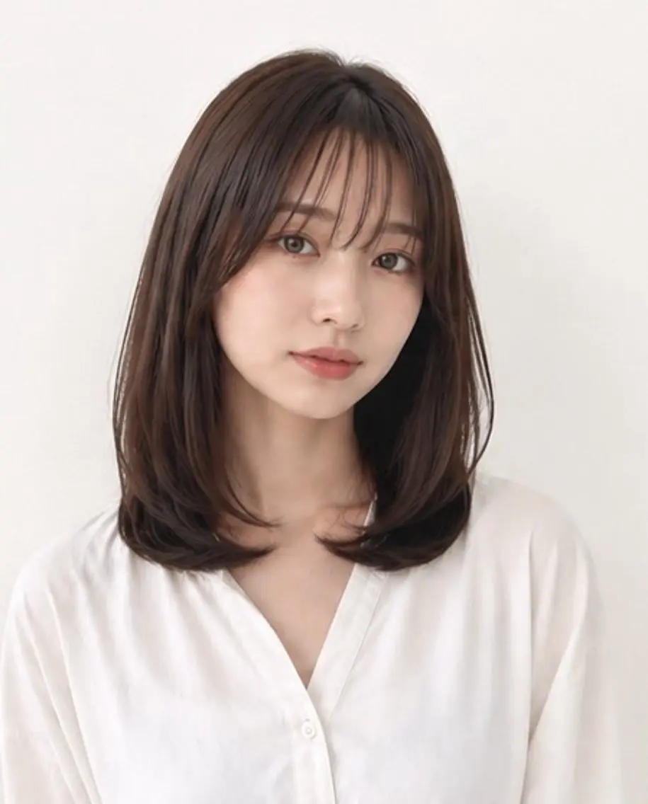 【ミディアムレイヤー】カット+トリートメントの写真