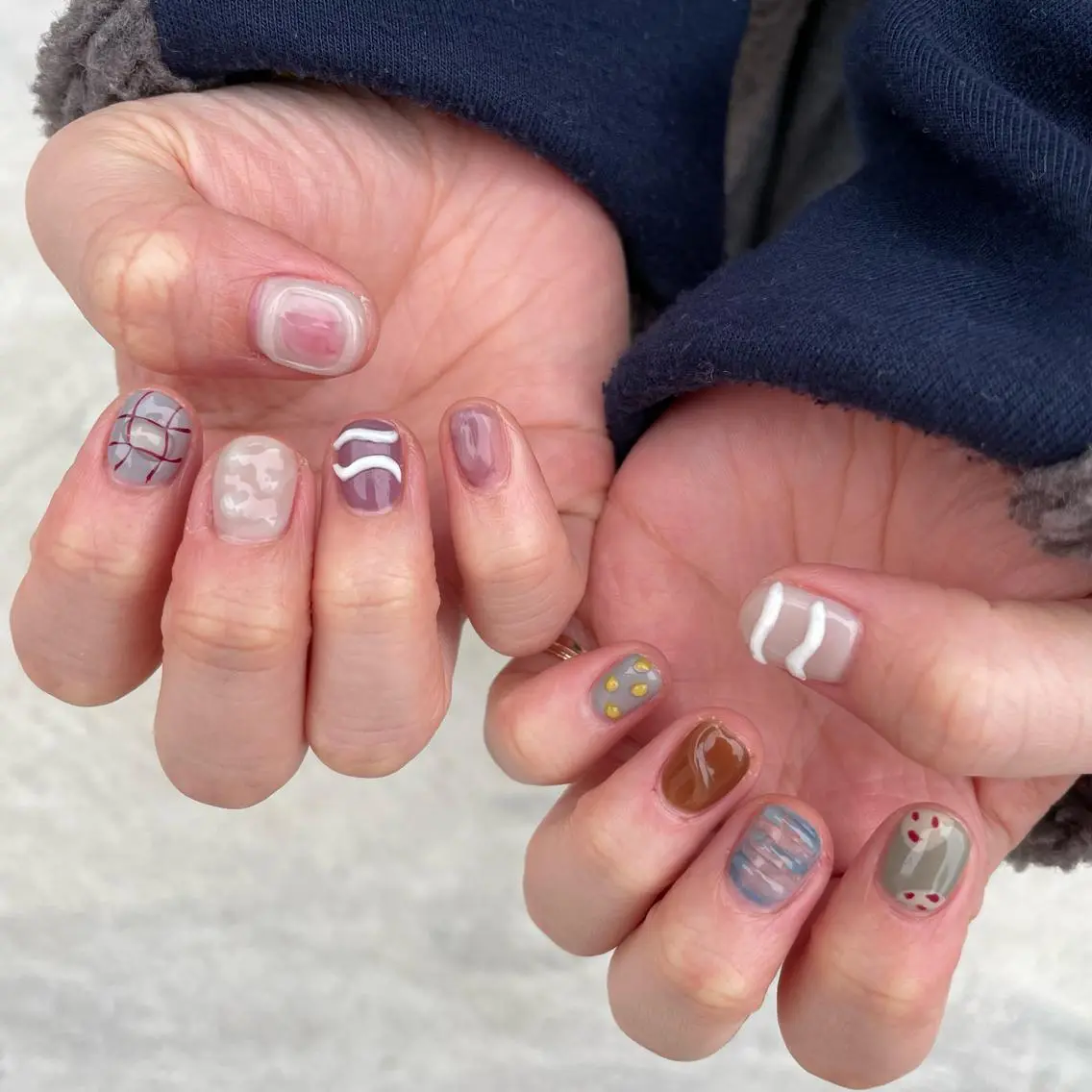 ネイル ハンドネイル Sea  nail by emaのネイルデザイン