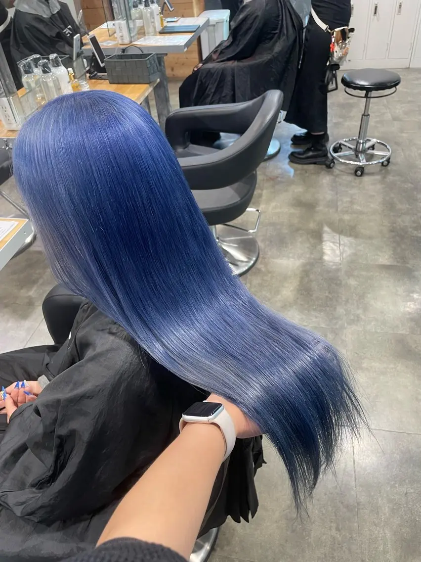 ロング カラー ヘアカラー ハイトーン 横浜💞ミオのヘアスタイル