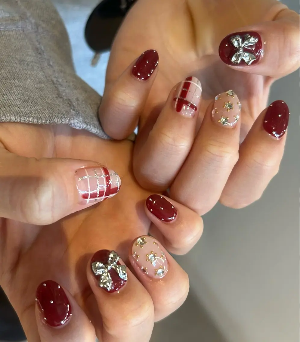 ネイル 冬ネイル クリスマス SEINA_ NAIL🐈‍⬛💗のネイルデザイン