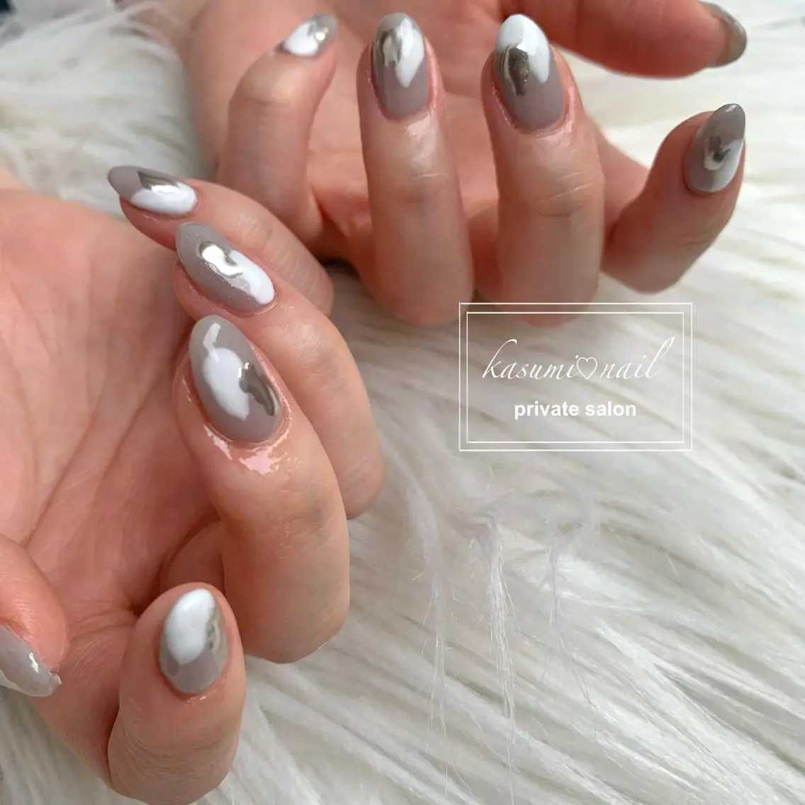 ネイル アートネイル フットネイル フレンチネイル ロングネイル マグネットネイル KASUMI♡ Nailのネイルデザイン