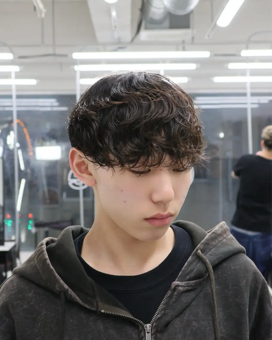パーマ メンズ カット パーマ トリートメント ヘッドスパ ヘアセット シャドウパーマ/ メンズ/KENTAのヘアスタイル