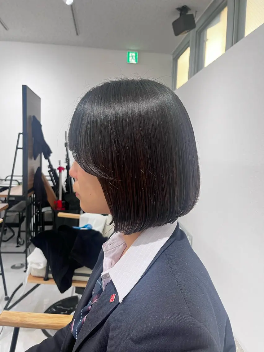 ショート ボブ カット 縮毛矯正 トリートメント レイヤー/韓国ヘア yunaのヘアスタイル