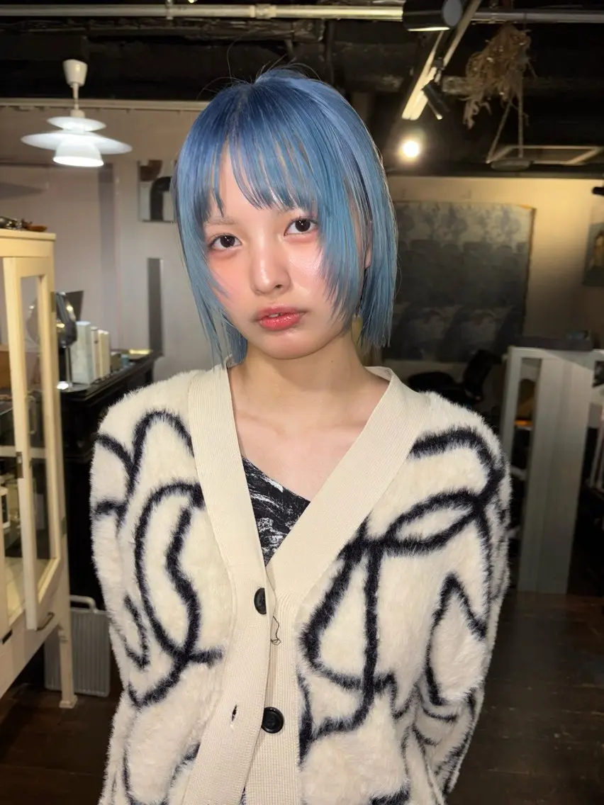 ショート カラー ヘアカラー 心斎橋/デザインカラ ー/海外風/ナツミのヘアスタイル
