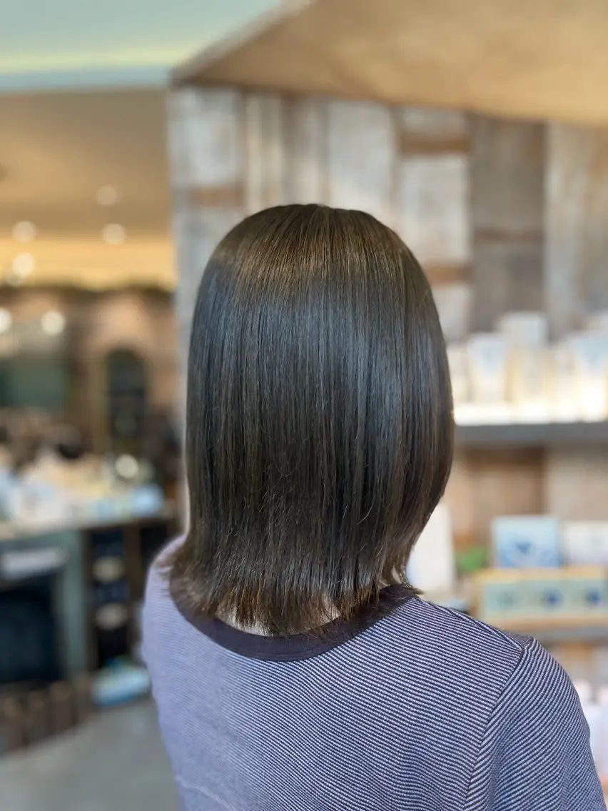 ミディアム カラー ケアカラー カット ヘアカラー トリートメント ヘッドスパ 🧡艶髪・ゆるふわ style💛ミユのヘアスタイル