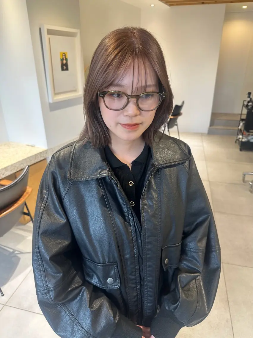 ミディアム ヘアカラー トリートメント 杉本 沙羅のヘアスタイル
