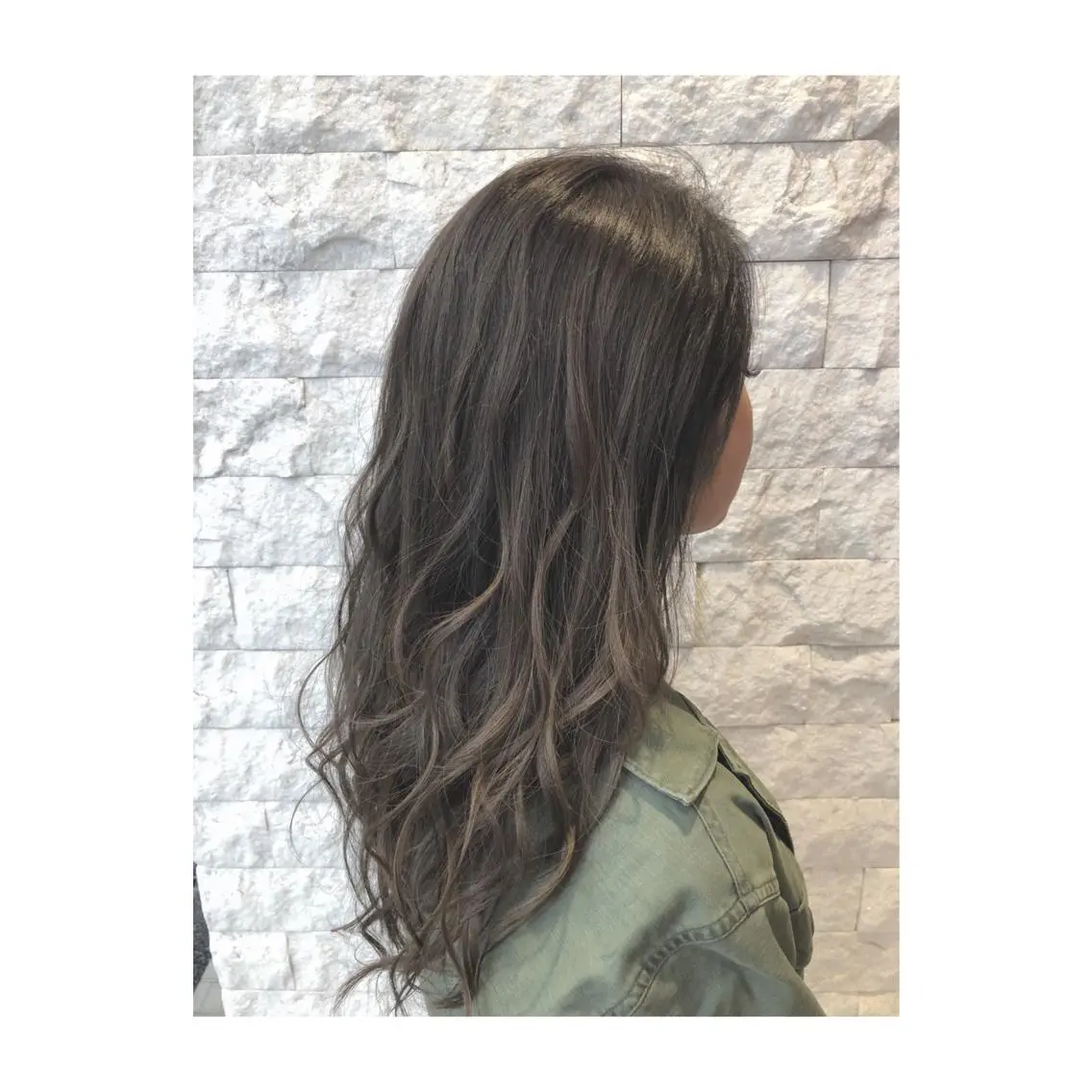 セミロング カラー 中野 竜介のヘアスタイル