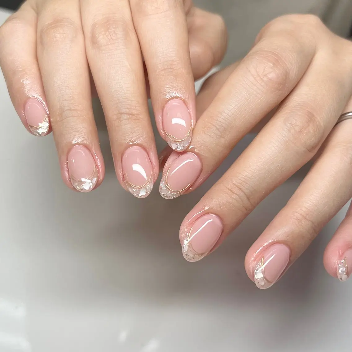 ネイル アートネイル ジェルネイル ニュアンスネイル パラジェル シンプルネイル NAIL by STARry 川口のネイルデザイン