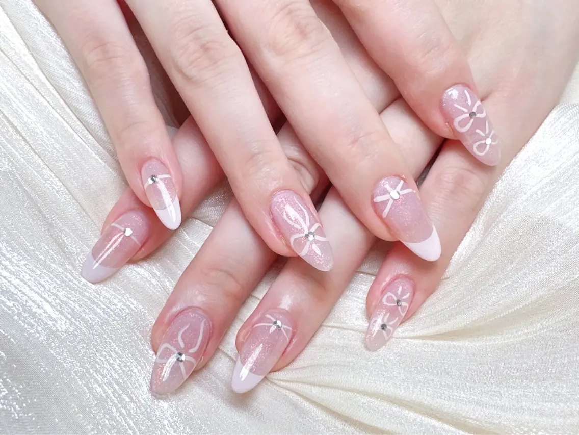 ネイル ハンドネイル M 🌷Nail 長さだし専門店のネイルデザイン