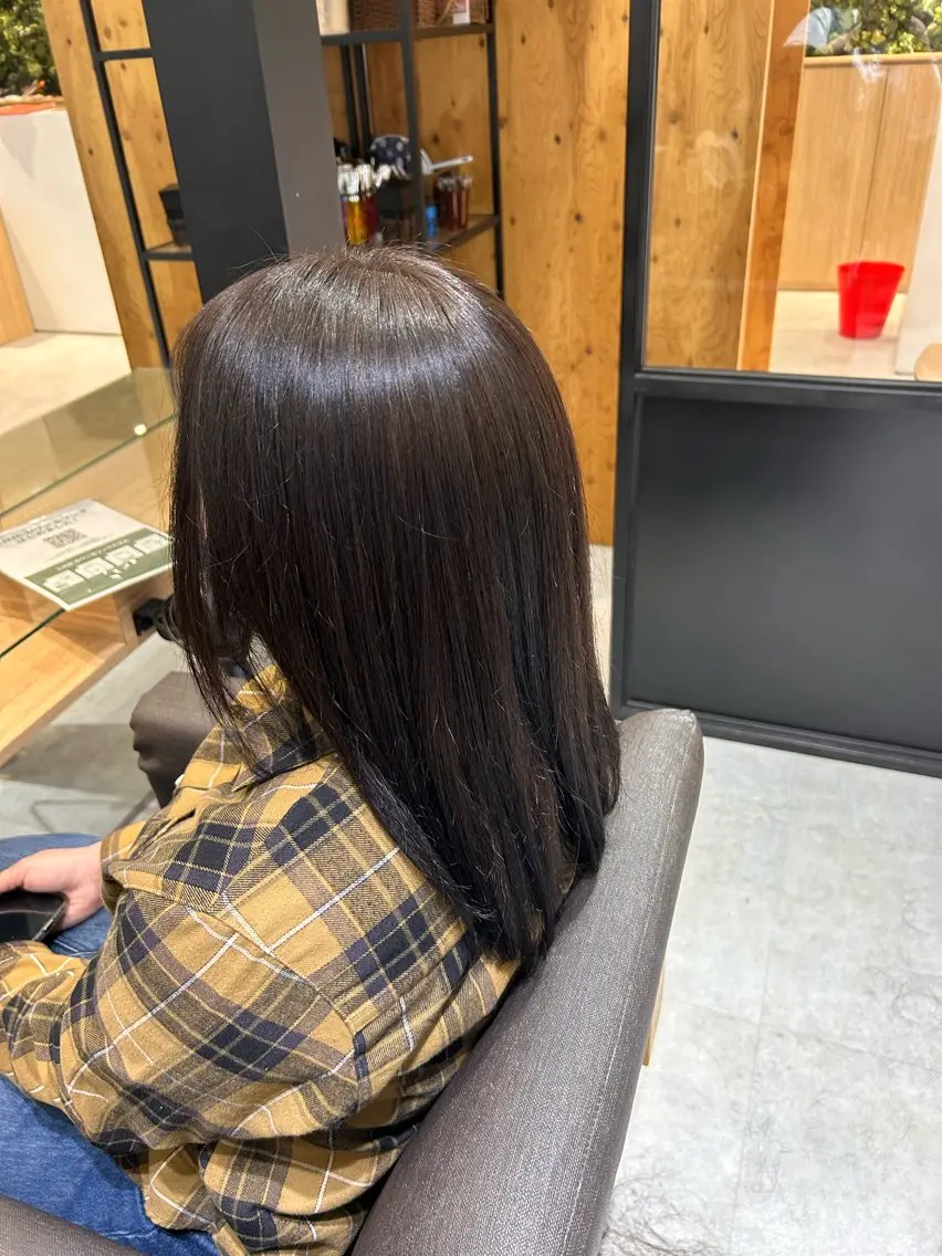 セミロング 玉田 千智のヘアスタイル