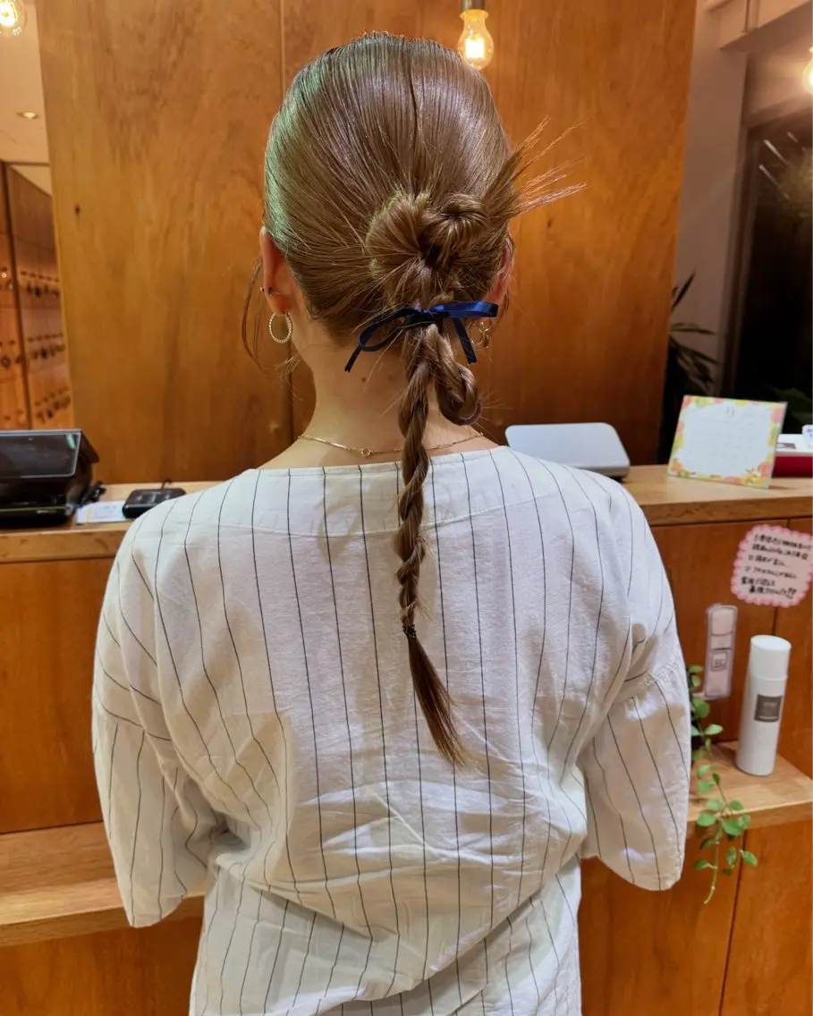🎗️【平日限定】結婚式参列ヘアセット お呼ばれヘア 参列ヘアの写真