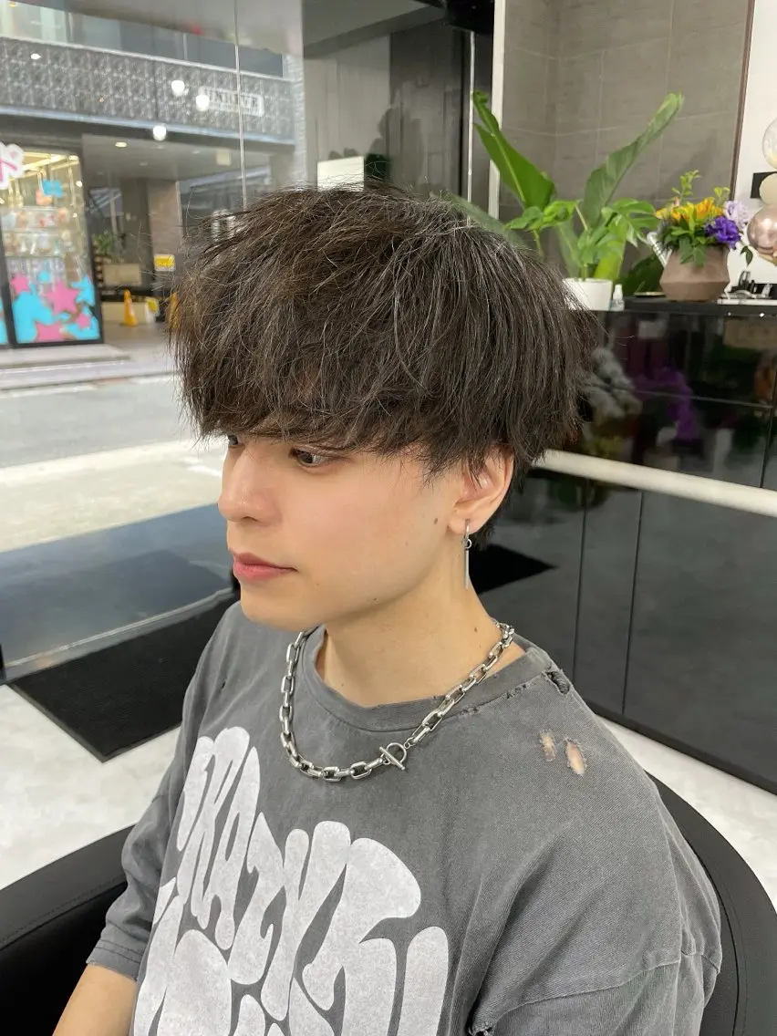 メンズ マッシュ ツーブロック 刈り上げ MIKA/カラー モデル募集中のヘアスタイル