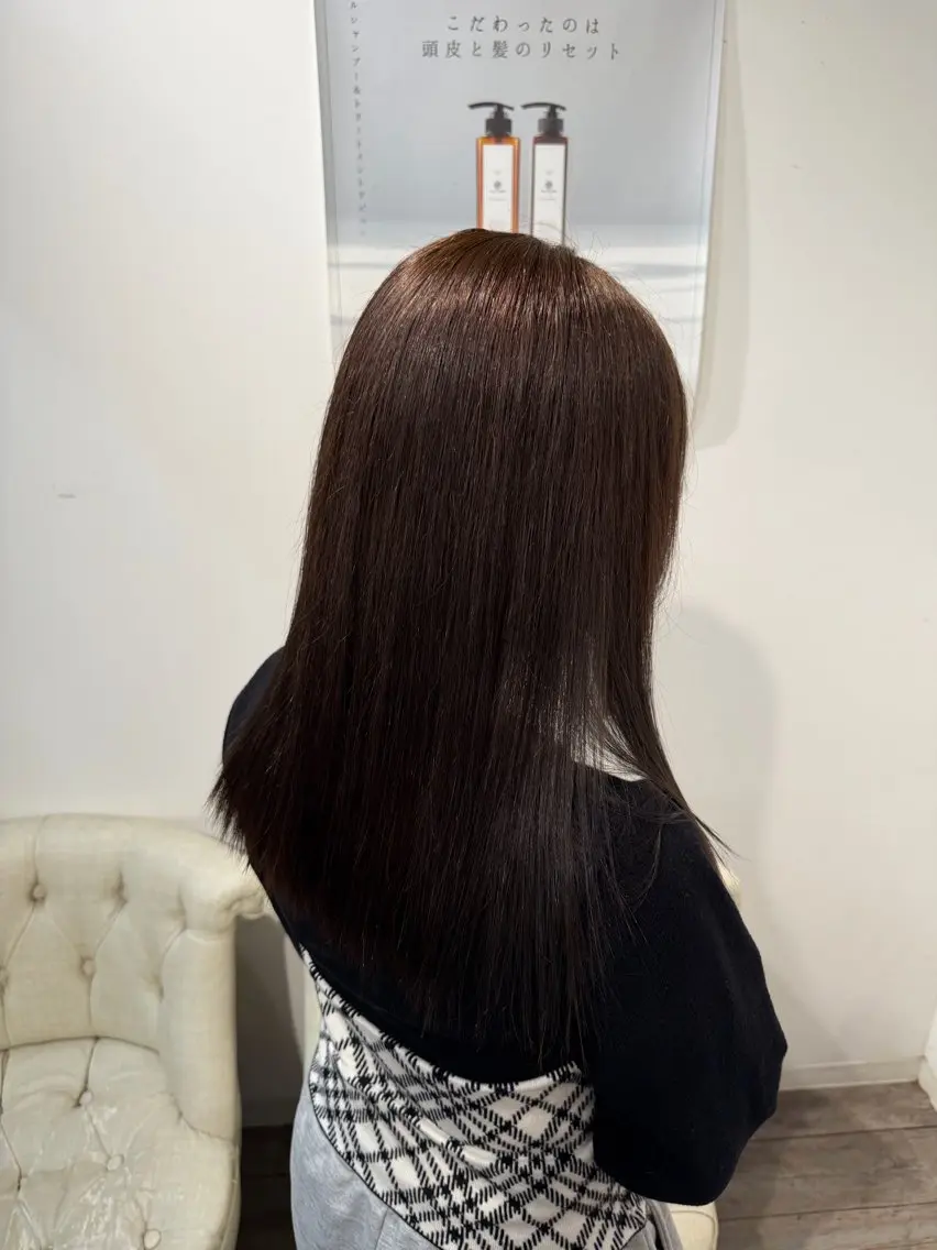 セミロング カラー 艶髪透明感カラー🩶 ✨Miriのヘアスタイル