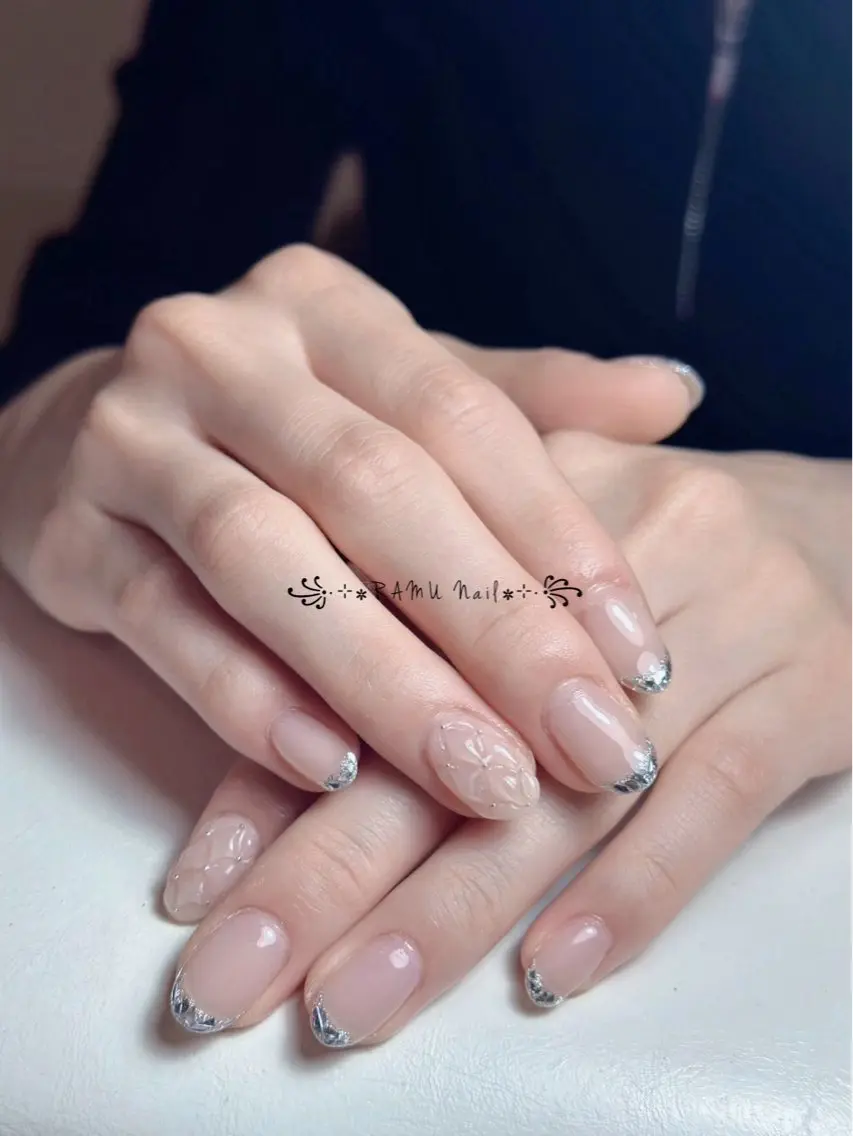 ネイル キラキラネイル マグネットネイル ミラーネイル ピンク 春ネイル ハンドネイル RAMU Nail 恵比寿店のネイルデザイン