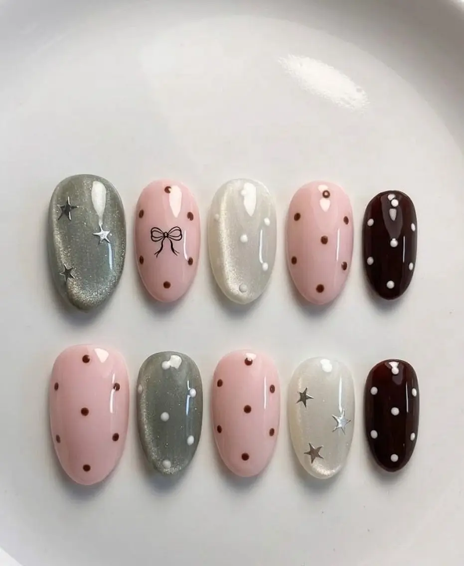 ネイル 長さ出し フレンチネイル グラデーション 韓国ネイル マグネットネイル ハンドネイル Lannie nailのネイルデザイン