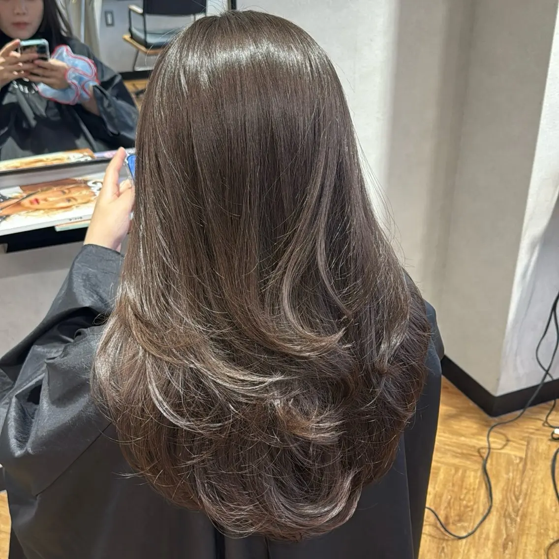 ロング カラー カット ヘアカラー トリートメント Rena/韓国 /ワンホンヘアのヘアスタイル