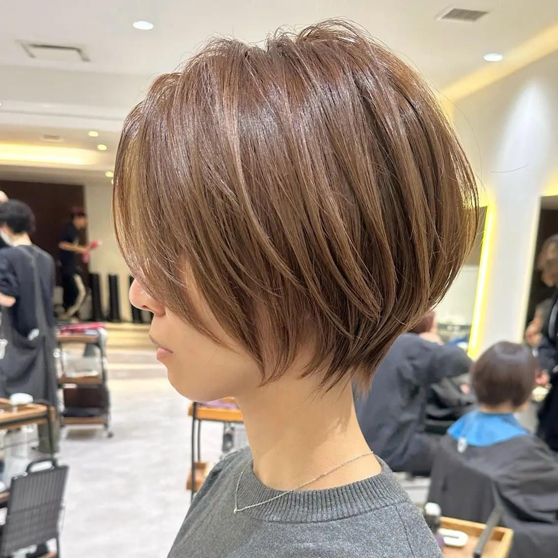 ショート カット ヘアカラー 朝ラク/大人ショート /銀座/若狭真央のヘアスタイル