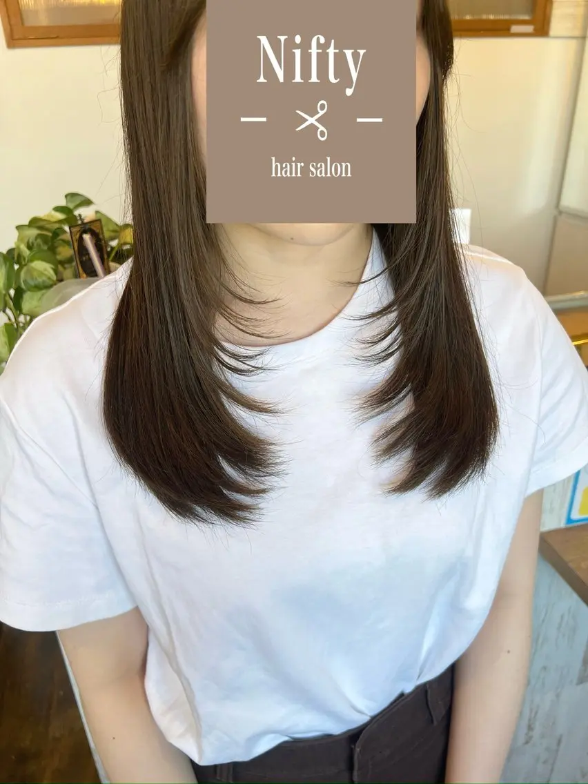 セミロング カラー カット ヘアカラー トリートメント 勢力 星南のヘアスタイル