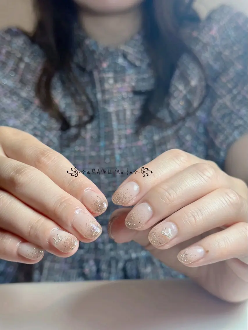 ネイル キラキラネイル マグネットネイル ミラーネイル ピンク 春ネイル ハンドネイル RAMU Nail 恵比寿店のネイルデザイン