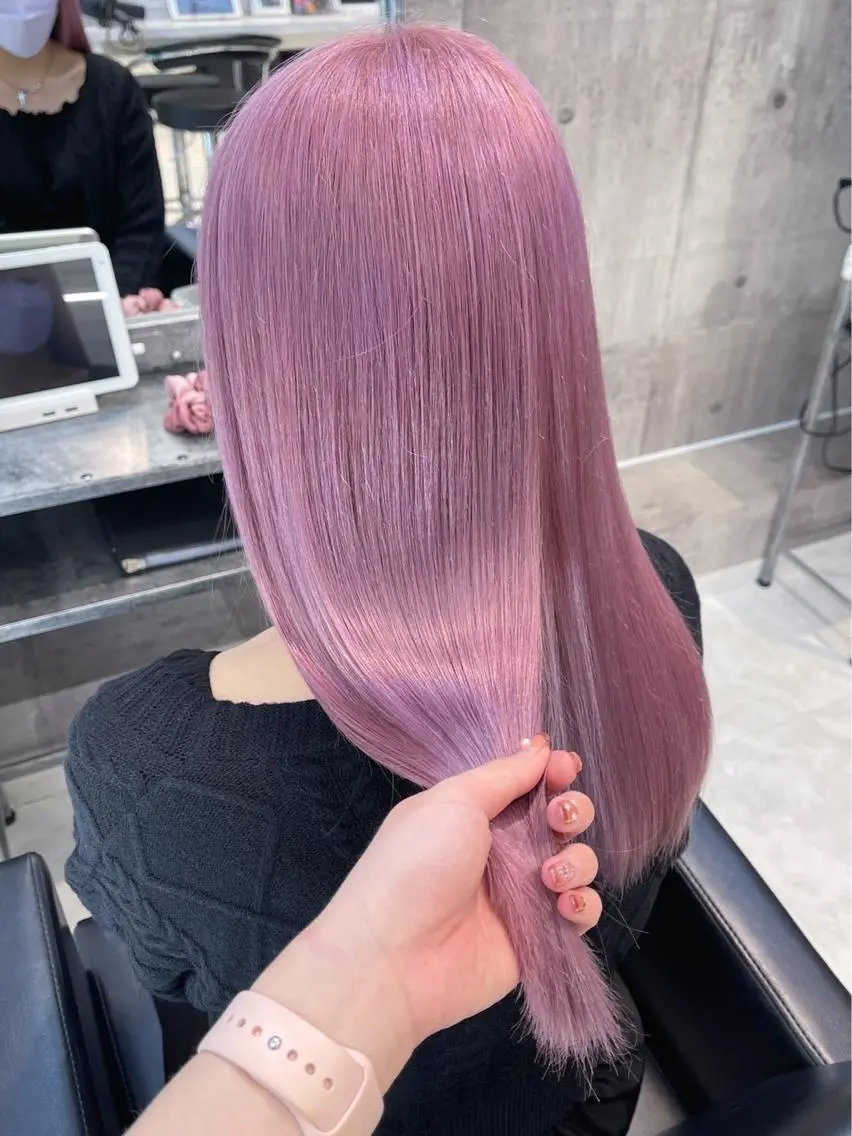 〚🧸リピーター様限定 🫧〛リタッチケアブリーチ ＋ カラー ＋ 艶々トリートメントの写真