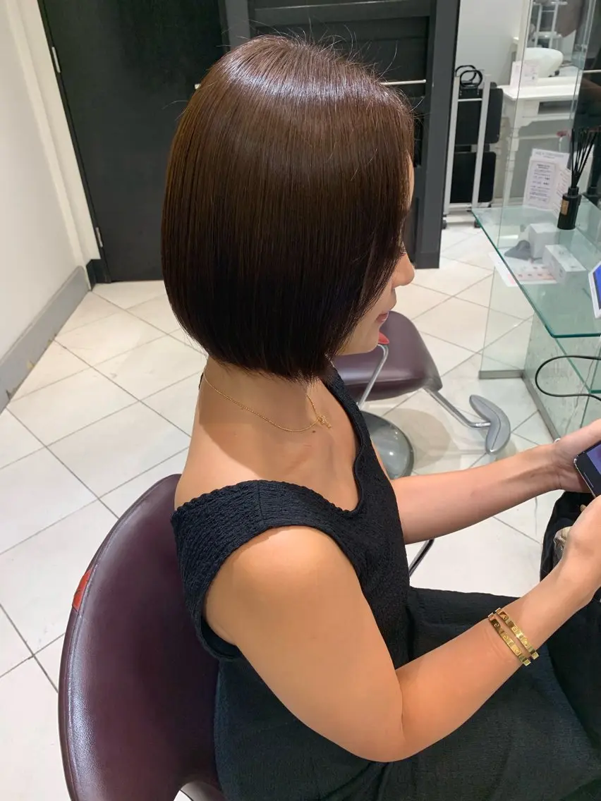 ミディアム カット 縮毛矯正 トリートメント ヘアセット ✨上村 潤平✨メンズヘア✨のヘアスタイル