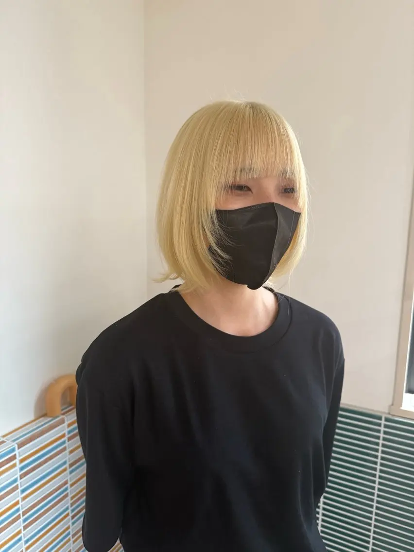 ミディアム カラー レイヤー/ハイトーン 梅田中崎町/あかりのヘアスタイル