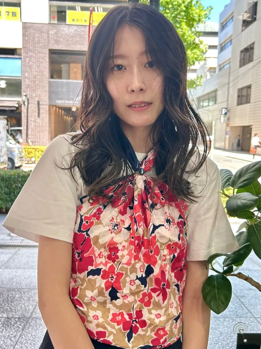 ミディアム パーマ appiis 柳田葵　横浜のヘアスタイル