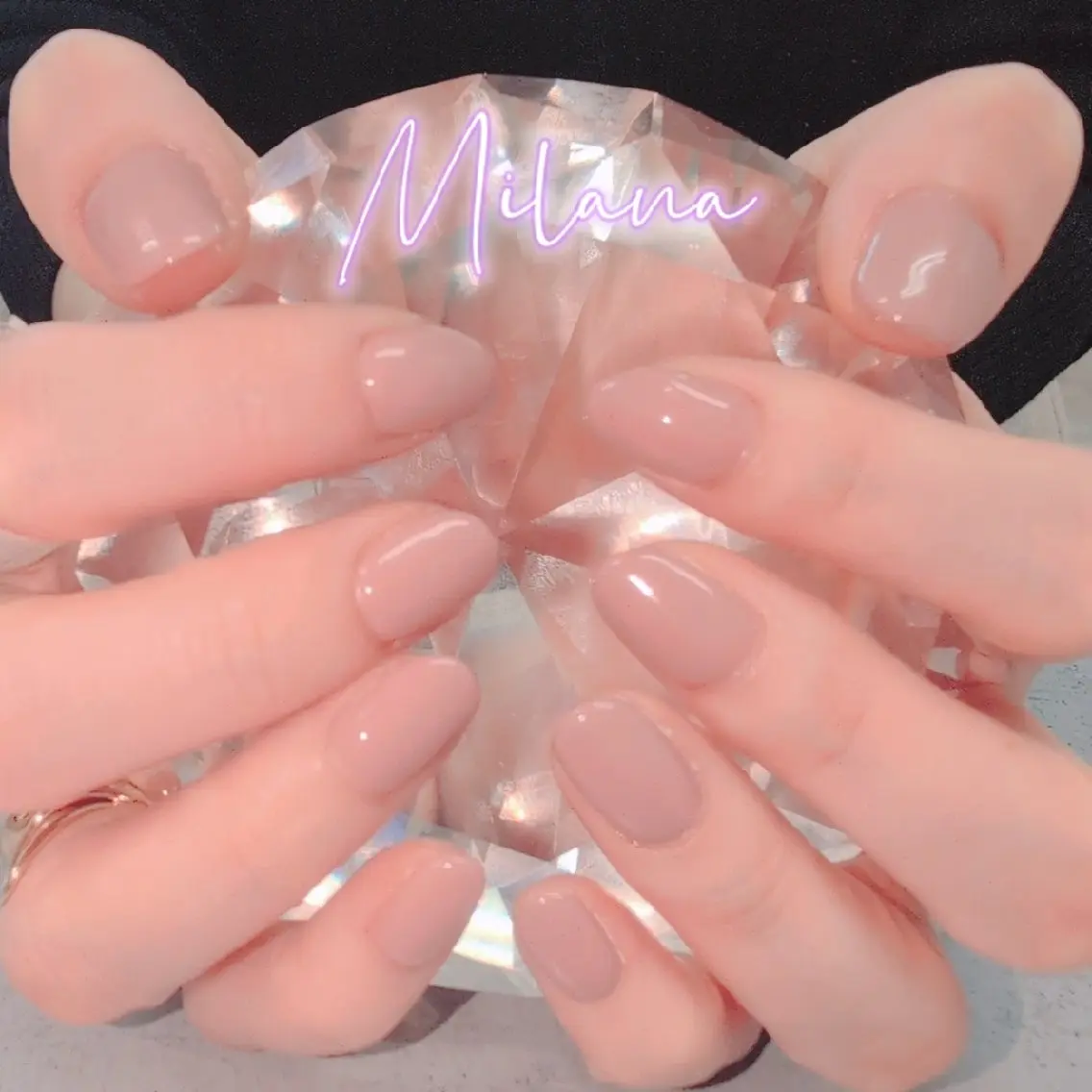 ネイル ワンカラーネイル ハンドネイル Milana 川瀬のネイルデザイン