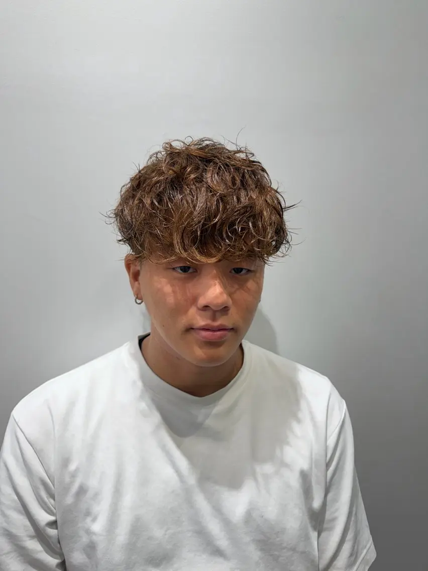 ショート カット パーマ トリートメント 吉野 悠斗のヘアスタイル