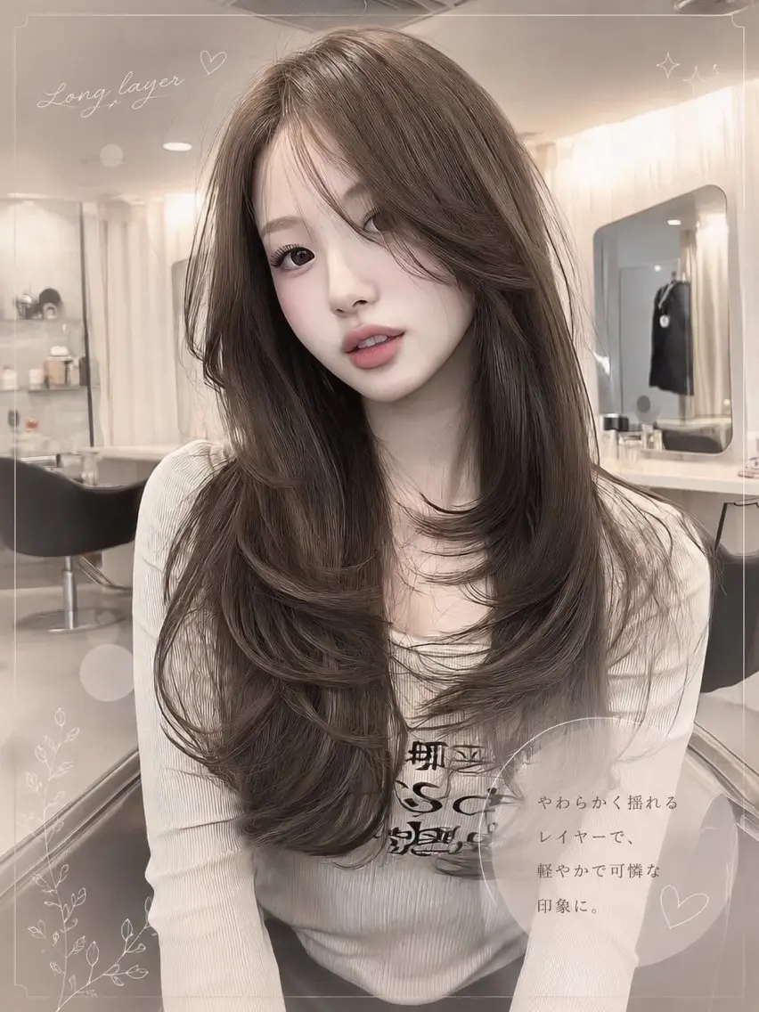 ロング カット ヘアカラー 京都駅前/マツパ あゆなのマツエク・マツパデザイン