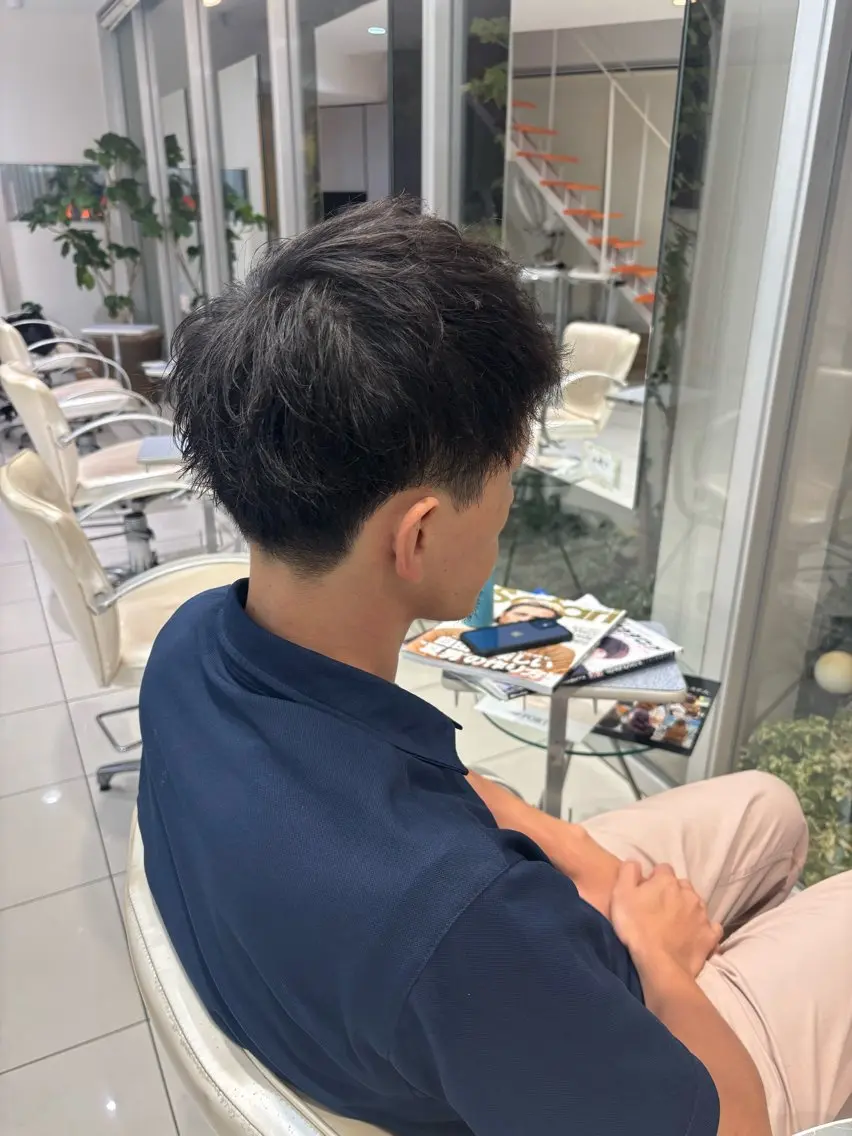 【メンズ19:00​〜​限定🌃🌙】カット＋カラー＋炭酸ヘッドスパの写真