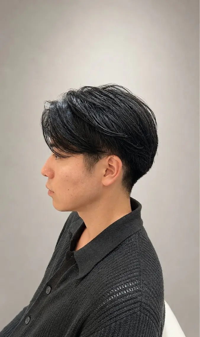 ショート メンズ カット メンズ募集🖤カット パーマ🩶城山ユウラのヘアスタイル