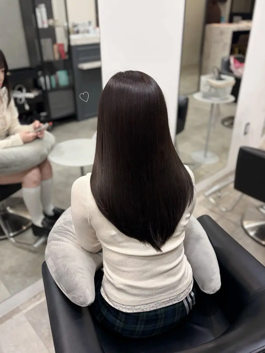 ロング トリートメント ワンカラーモデル募集 /HARUNA🤍のヘアスタイル