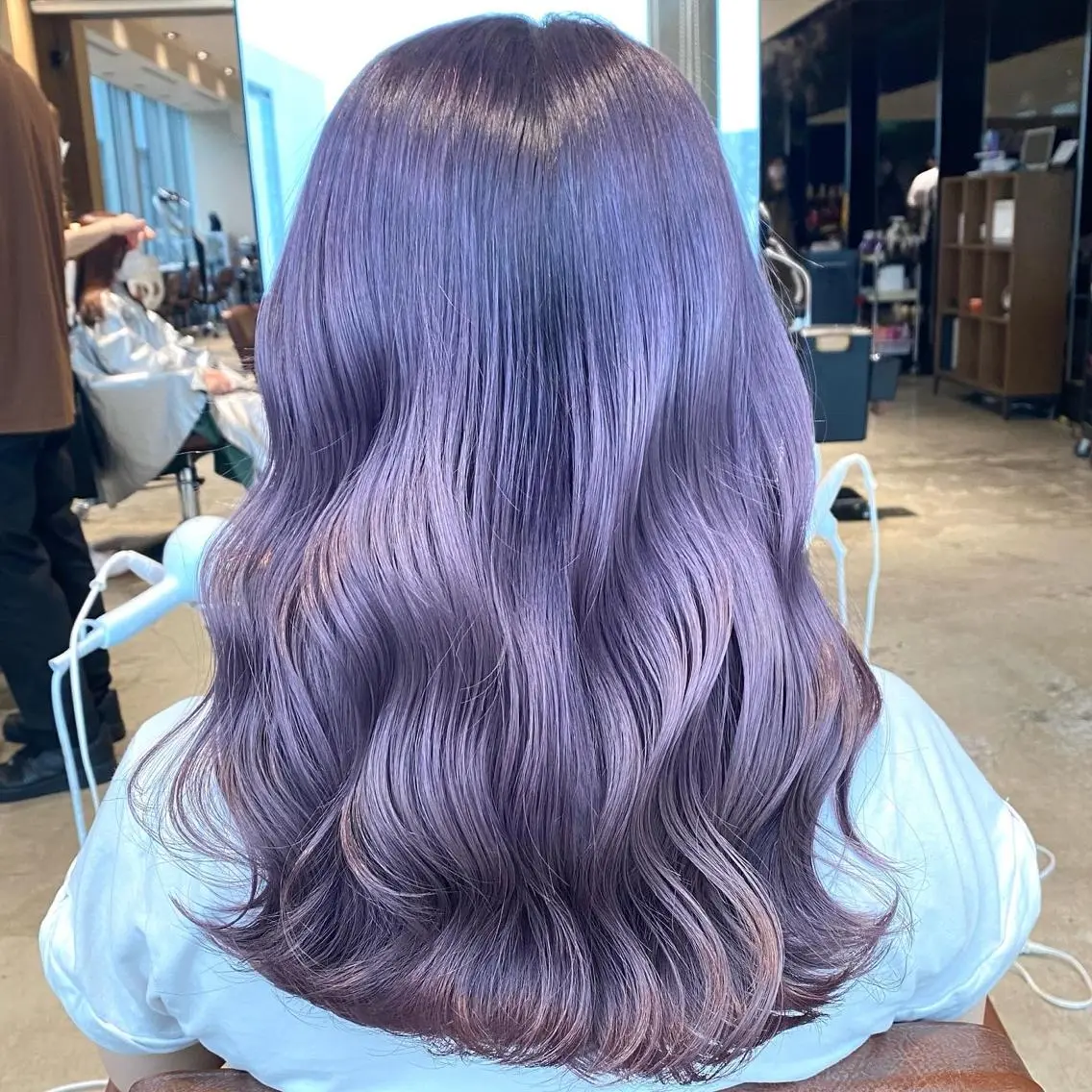 ミディアム カラー カット ヘアカラー 顔まわりの神様✨ 透明感カラー藤嶋秀幸のヘアスタイル
