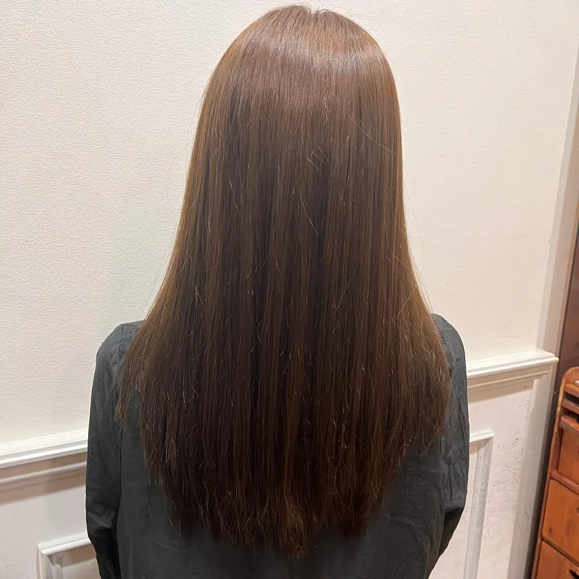 ロング カラー 縮毛矯正 よしだ しおりのヘアスタイル