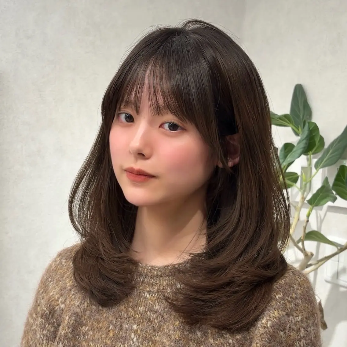 ロング カラー カット ヘアカラー トリートメント 結べるレイヤーカット /カラー/あさかのヘアスタイル