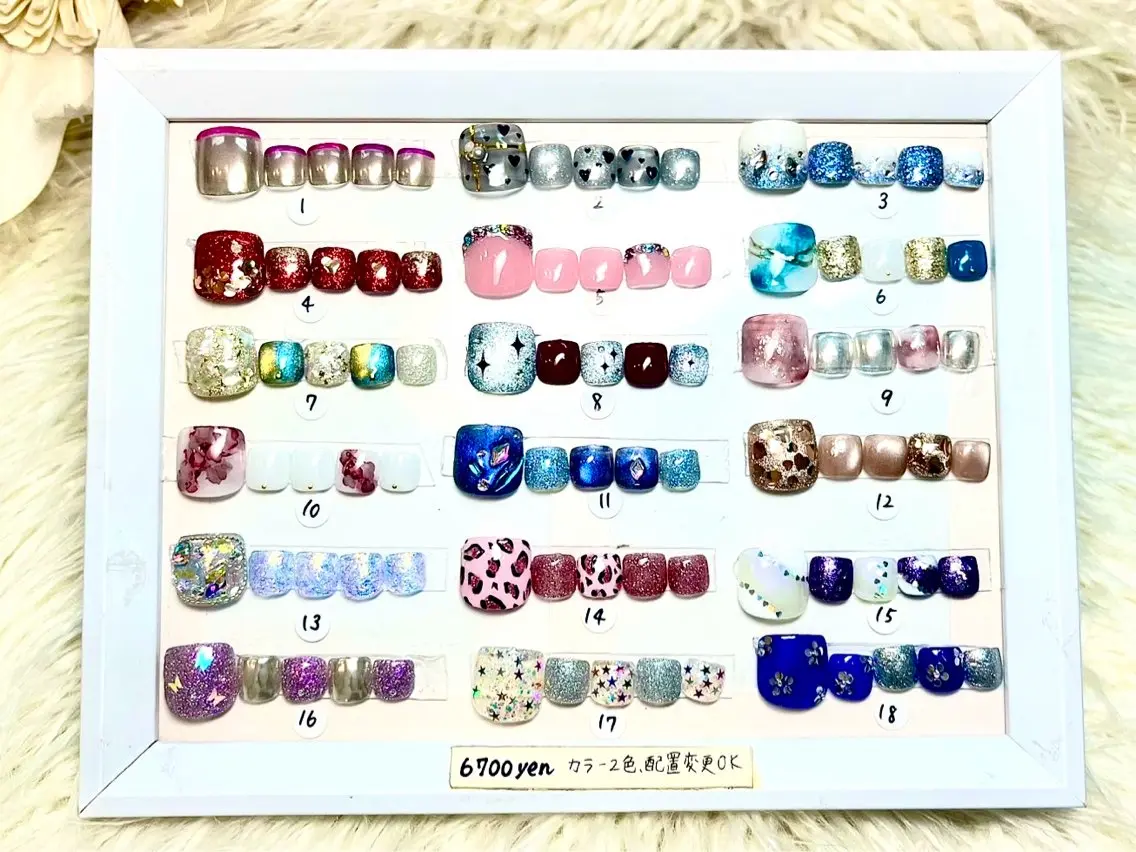 ネイル フットネイル Queennail 北堀江megumiのネイルデザイン