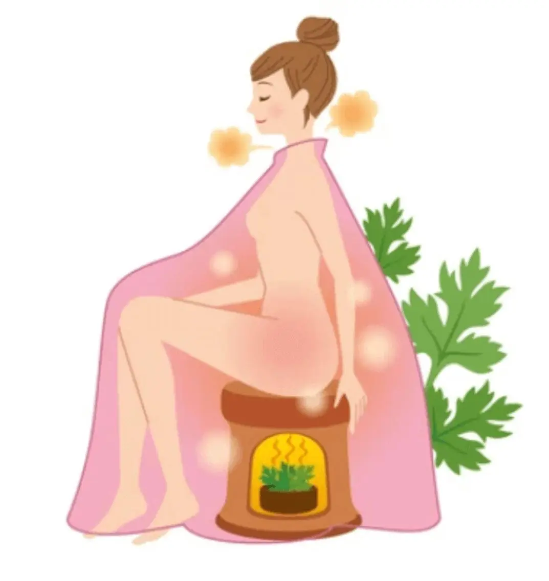 よもぎ蒸しの写真