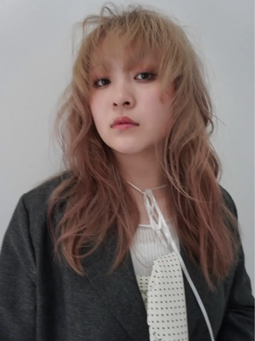 ロング カラー マツザキ マナトのヘアスタイル