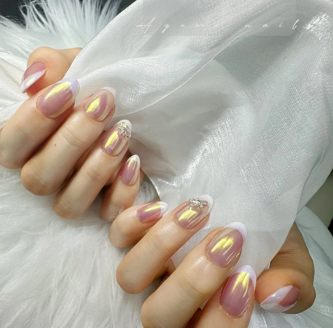 ネイル 持ち込み YUMI ニュアンスnailsのネイルデザイン