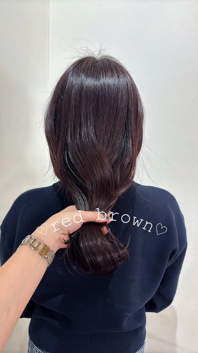 ロング カラー 黒髪 ケアカラー ダブルカラー カット ヘアカラー トリートメント 🍒桜井 優華🍒のヘアスタイル