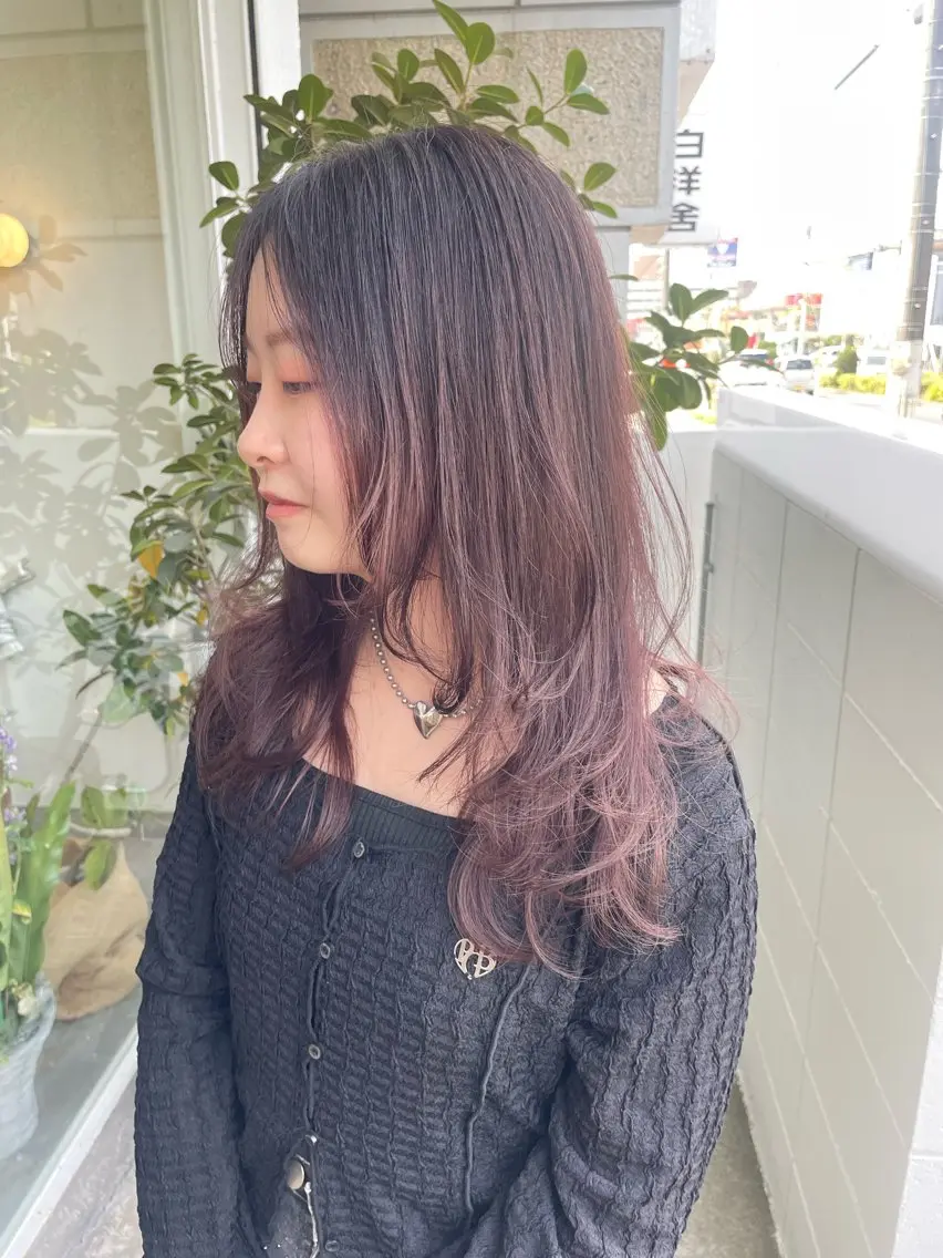 セミロング レイヤーカット カット ヘアカラー トリートメント yukii しまむら のぞみのヘアスタイル