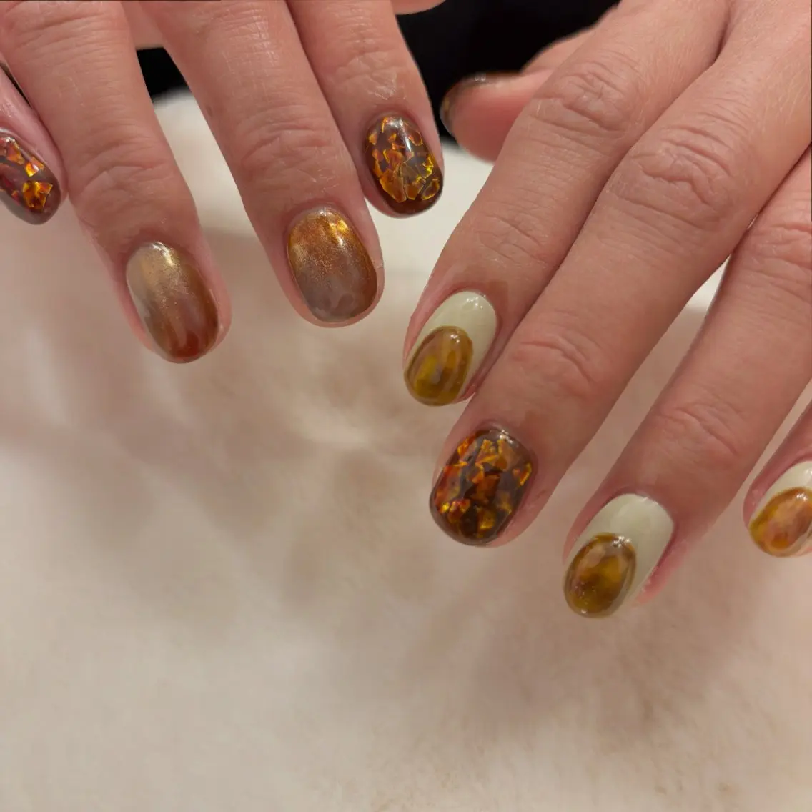 ネイル ハンドネイル Sea  nail by emaのネイルデザイン