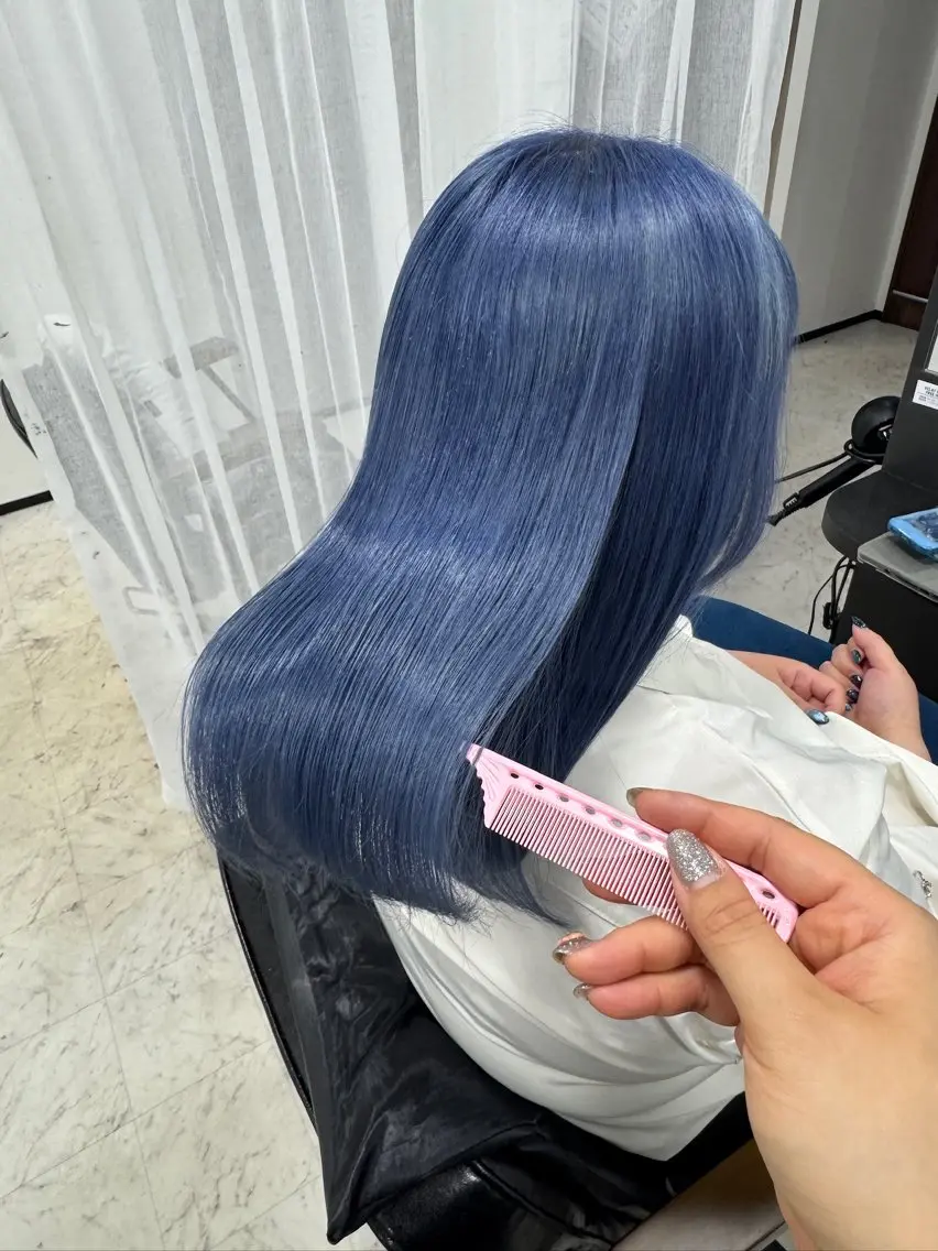ミディアム カラー カット ヘアカラー トリートメント ヒラガカナ▼ ECLAT HAIRのヘアスタイル